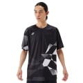 Yonex Sport-Tshirt Practice Graphic 16744 (100% Polyester) 2025 schwarz Herren